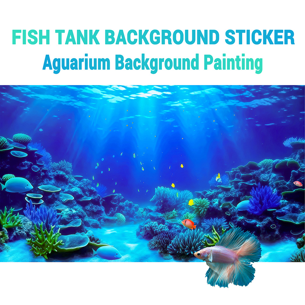 Aquarium Fish Paradise - Coral Paradise，Fish tank background painting, Aquarium