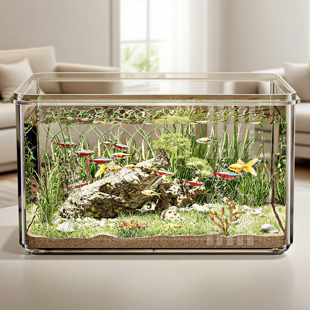 1 PC Transparent Aquarium Crea - Aquarium Fish Names บทวิจารณ์และราคา