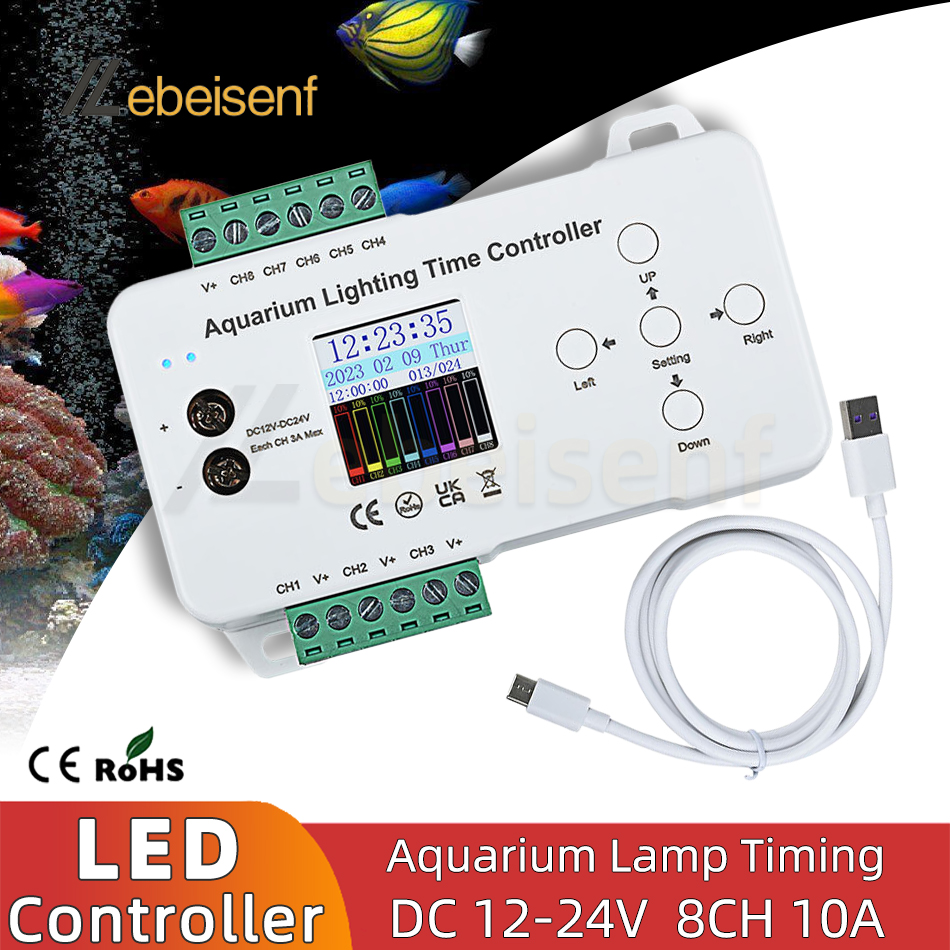 DC 12V 24V 8-Channel Programma - Aquarium Fish Common บทวิจารณ์และราคา