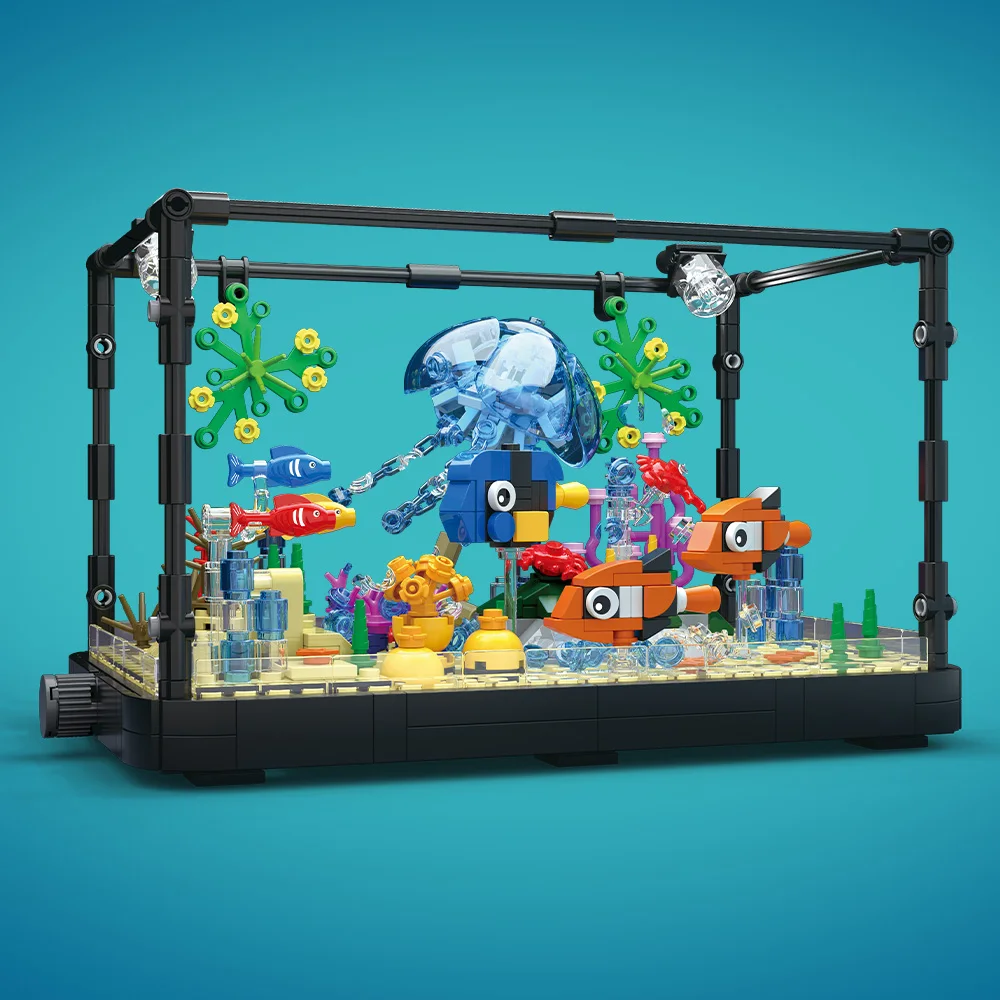 Fish Tank Building Block Set w - Aquarium Fish Saltwater บทวิจารณ์และราคา