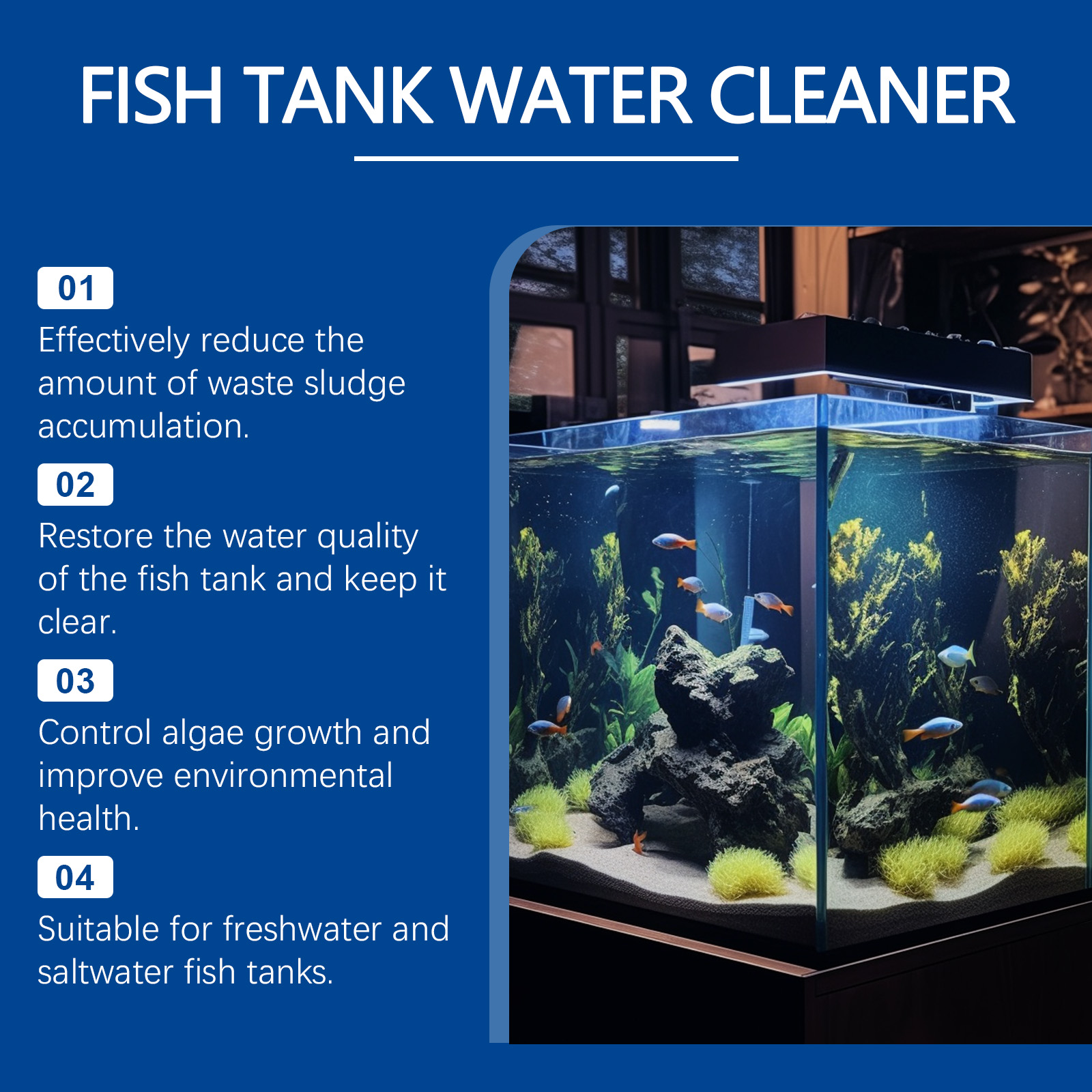Aquarium Water Clarifier 100ml - Aquarium Fish Saltwater บทวิจารณ์และราคา