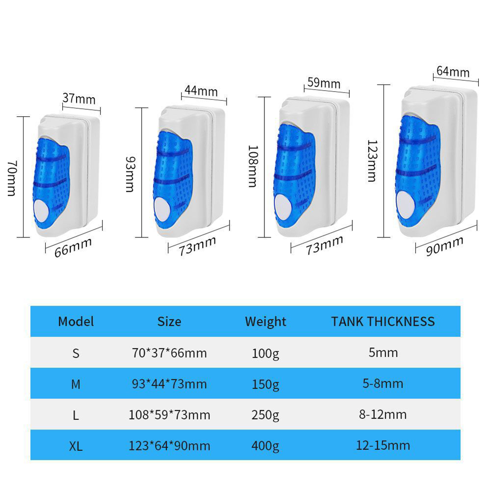 1pc Fish Tank Magnetic Brush S - Xl Aquarium Fish บทวิจารณ์และราคา
