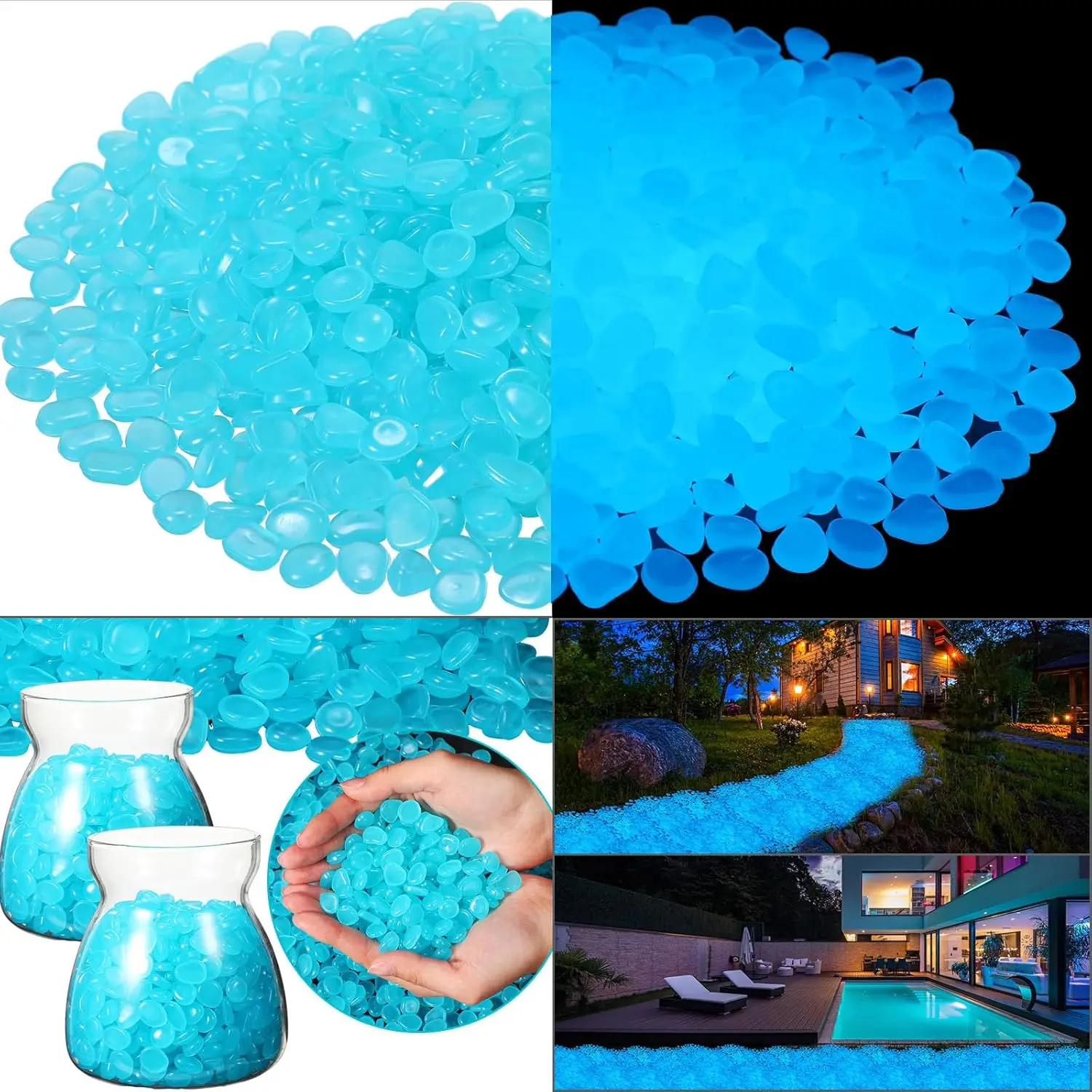 500Pcs Glow in The Dark Garden - Aquarium Fish Saltwater บทวิจารณ์และราคา